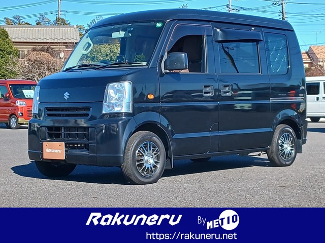 スズキ エブリイ
660 ジョイン ハイルーフ 4WD　ラクネル　キャンピングカー　電装　4連換気ファン （ブルーイッシュブラックパール3）